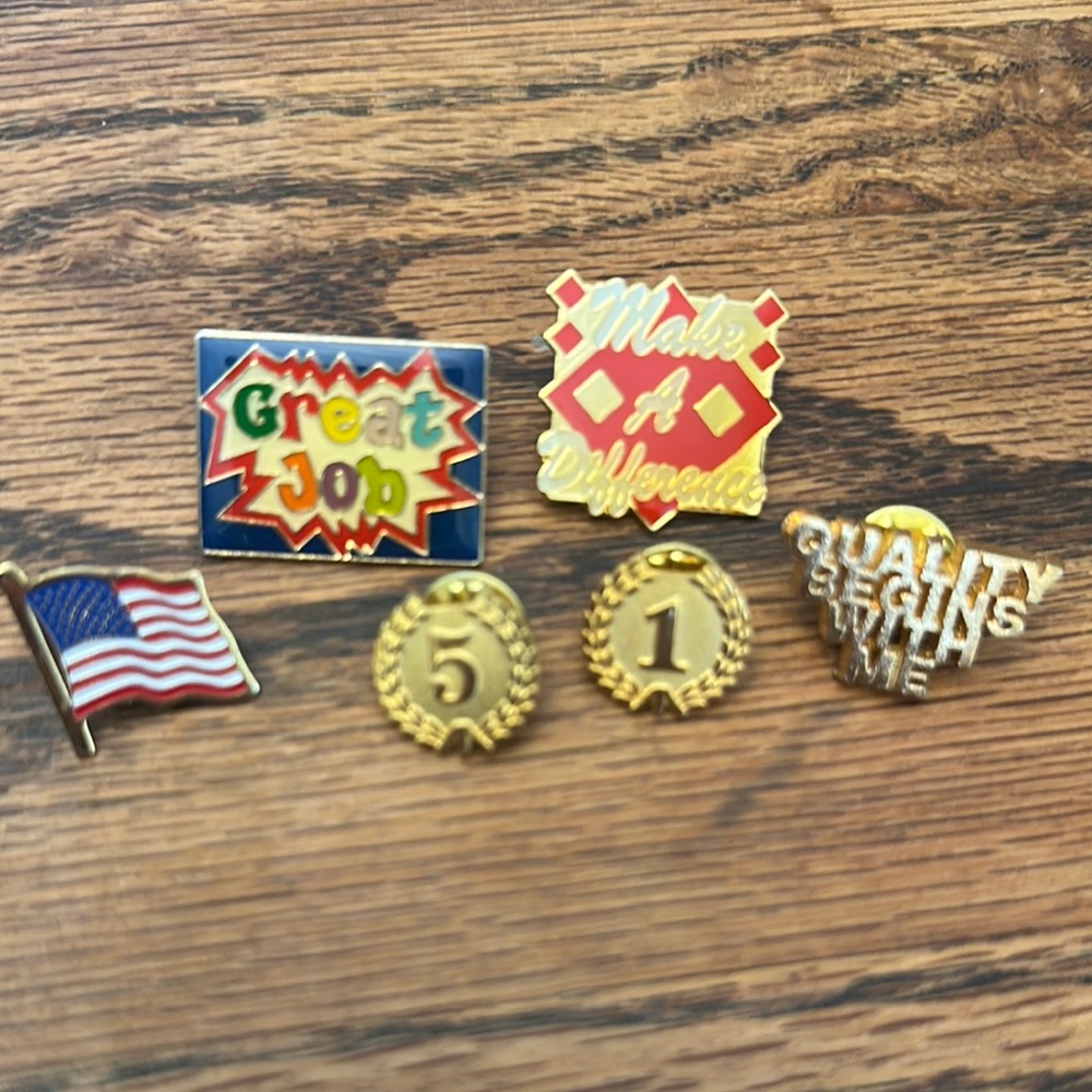 Colorful Motivational Pins Set
